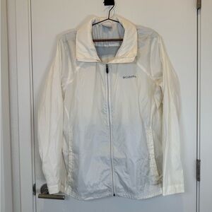 Columbia Women's White Windbreaker Outdoors Jacket